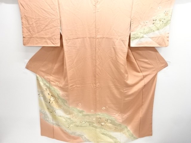 JAPANESE KIMONO / HOMONGI / MIST & FLOWER / ONE CREST 